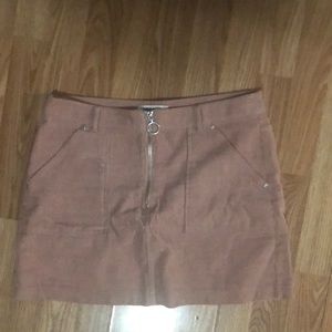 Light pink corduroy skirt